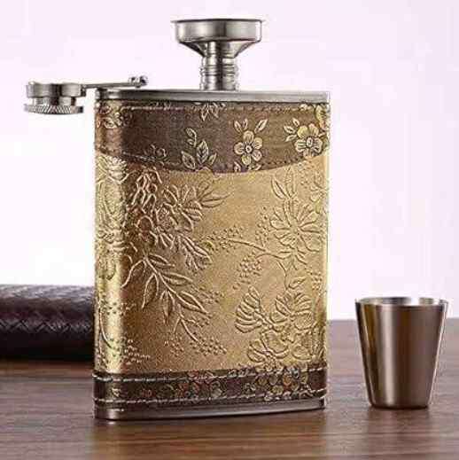 Personalized Flask - "Sip Happens"