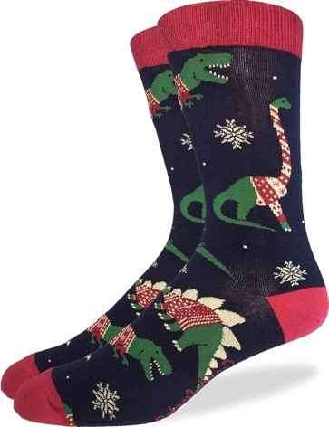 Dino Christmas Socks
