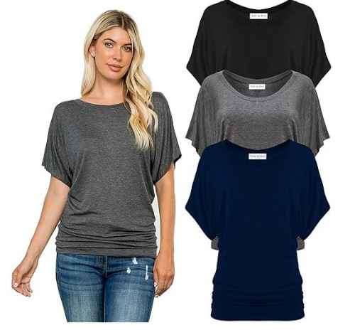 Free to Live 3 Pack Dolman Tops