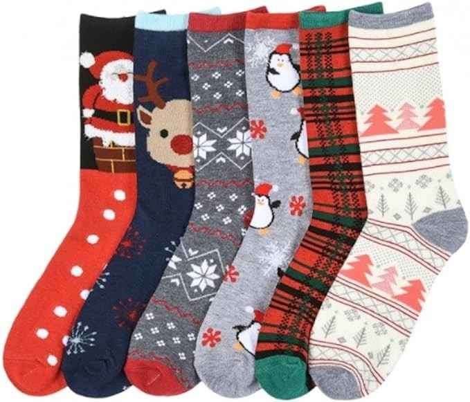 Fun Christmas Crew Socks