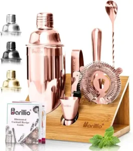 Copper Mixology Bartender Kit Cocktail Shaker Set