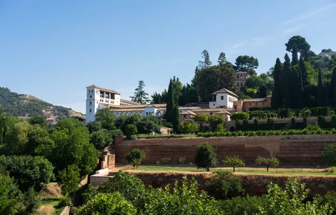 The Alhambra Gardens, Granada, Spain